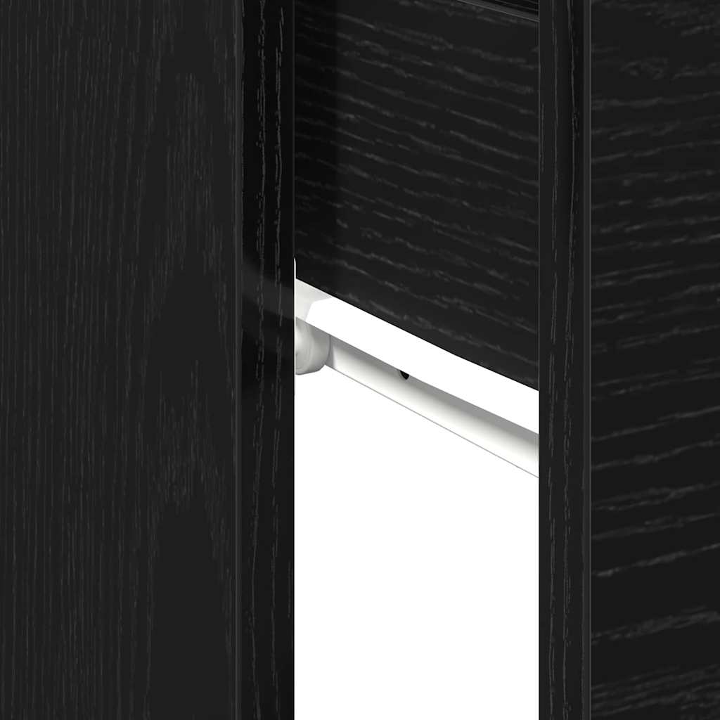 Konsolbord med skuffe Sort eg 30 x 36 x 75 cm Konstrueret træ