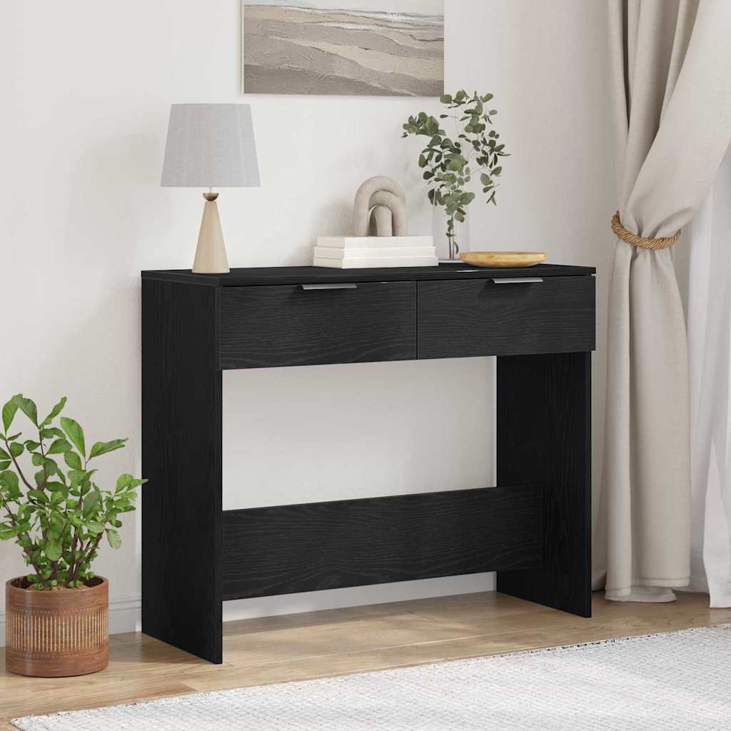 Konsolbord Sort eg 30 x 36 x 75 cm Konstrueret træ