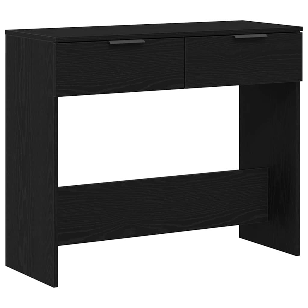 Konsolbord med skuffe Sort eg 30 x 36 x 75 cm Konstrueret træ