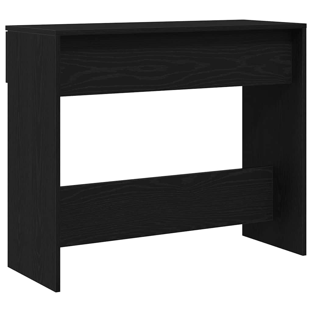 Konsolbord med skuffe Sort eg 30 x 36 x 75 cm Konstrueret træ