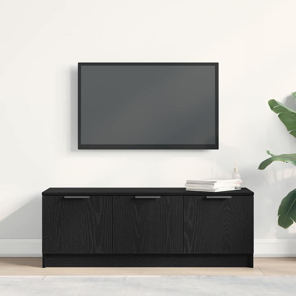 TV-skab Sort eg 102 x 35 x 36,5 cm Konstrueret træ