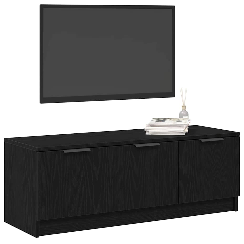 TV-skab Sort eg 102 x 35 x 36,5 cm Konstrueret træ