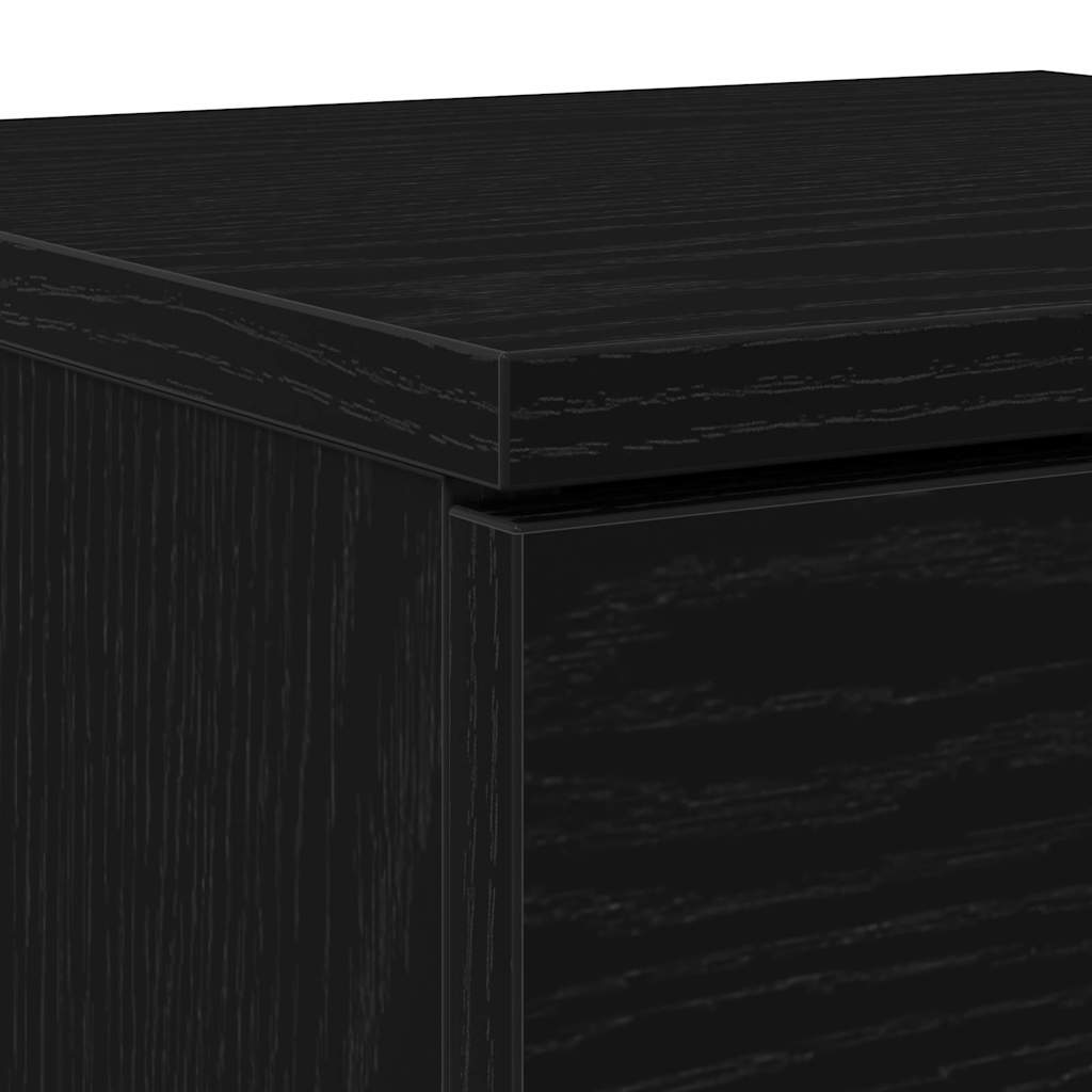 Sideboard Sort eg 30 x 30 x 70 cm Konstrueret træ