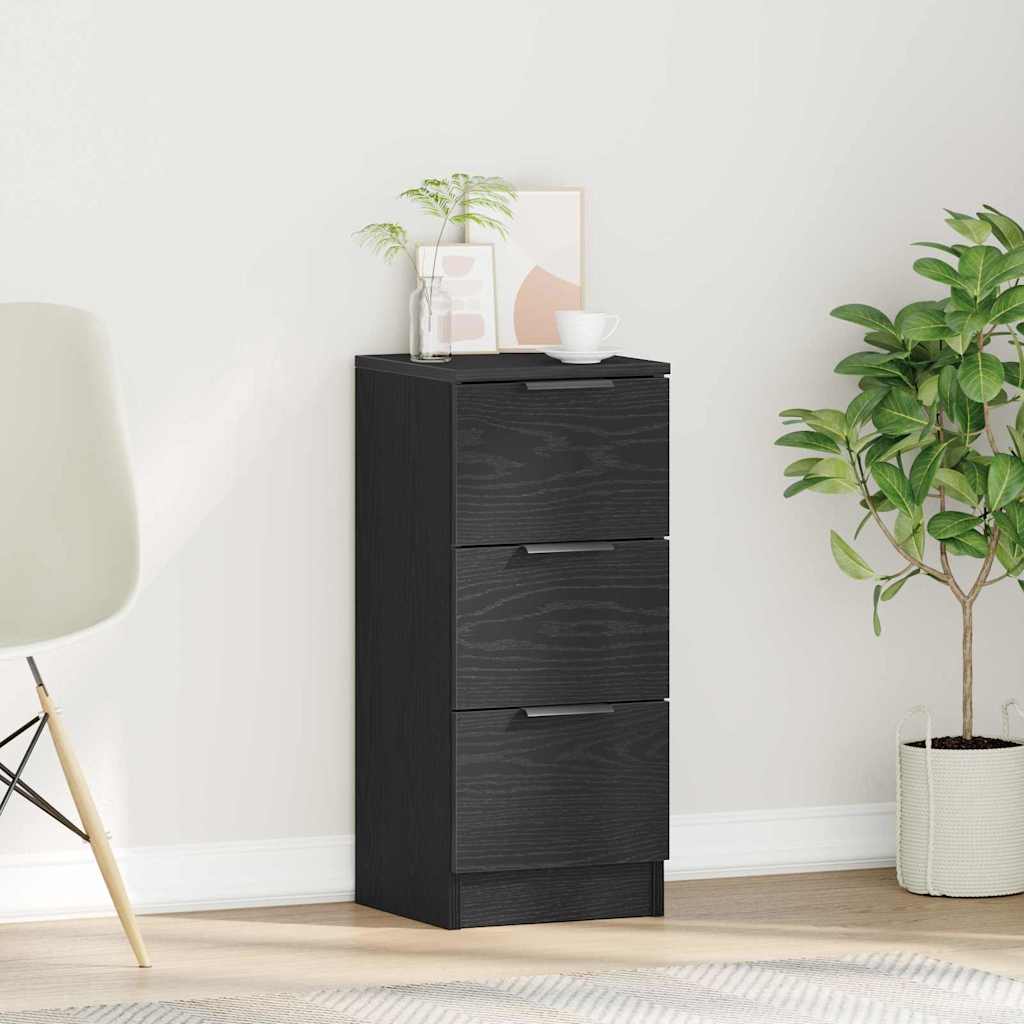 Sideboard Sort eg 30 x 30 x 70 cm Konstrueret træ