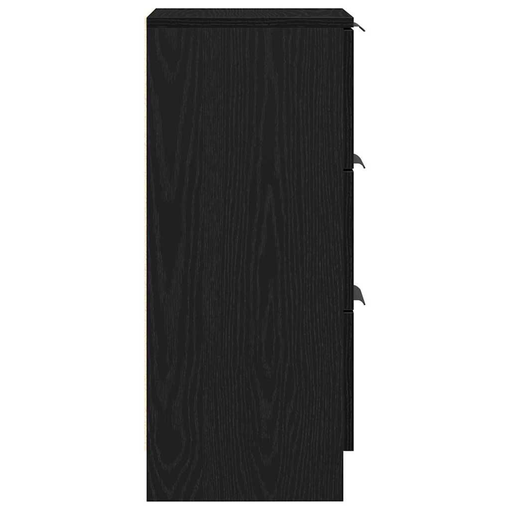 Sideboard Sort eg 30 x 30 x 70 cm Konstrueret træ
