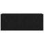 TV-skab 2 pcs Sort eg 80 x 30 x 30 cm Konstrueret træ
