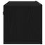 TV-skab 2 pcs Sort eg 80 x 30 x 30 cm Konstrueret træ