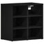 Sko skab 2 pcs Sort eg 52 x 30 x 50,5 cm Konstrueret træ