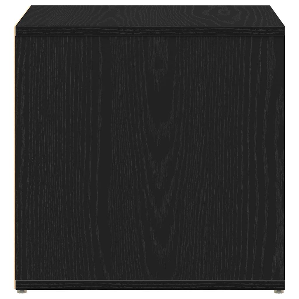 Skuffeskab Sort eg 40,5 x 40 x 40 cm Konstrueret træ