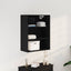 Hængende Vægs Cabinet Vægmonteret Sort eg 69,5 x 32,5 x 90 cm
