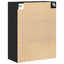 Hængende Vægs Cabinet Vægmonteret Sort eg 69,5 x 32,5 x 90 cm