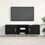 TV-skab Sort eg 150 x 30 x 50 cm Konstrueret træ