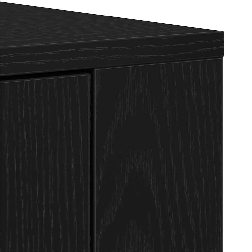 Sideboard Sort eg 80 x 33 x 70 cm Konstrueret træ