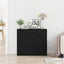 Sideboard Sort eg 80 x 33 x 70 cm Konstrueret træ