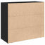 Sideboard Sort eg 80 x 33 x 70 cm Konstrueret træ
