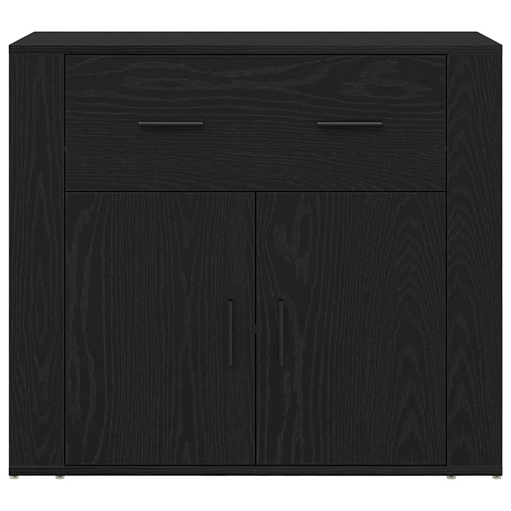 Sideboard Sort eg 80 x 33 x 70 cm Konstrueret træ