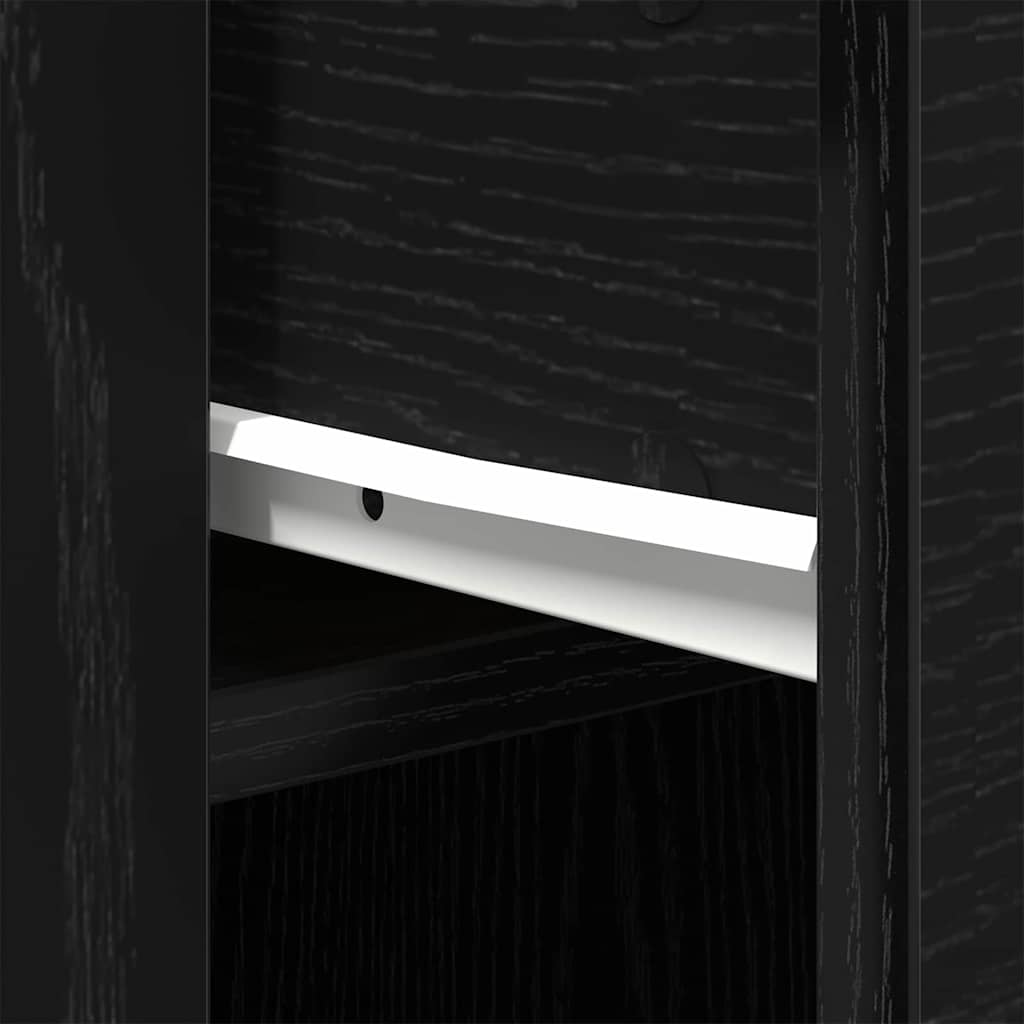 Bord med skuffe Sort eg 100 x 49 x 74 cm Konstrueret træ
