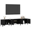 TV-skab Sort eg 180 x 31,5 x 40 cm Konstrueret træ