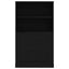 Højskab Sort eg 60 x 35.5 x 103.5 cm Konstrueret træ