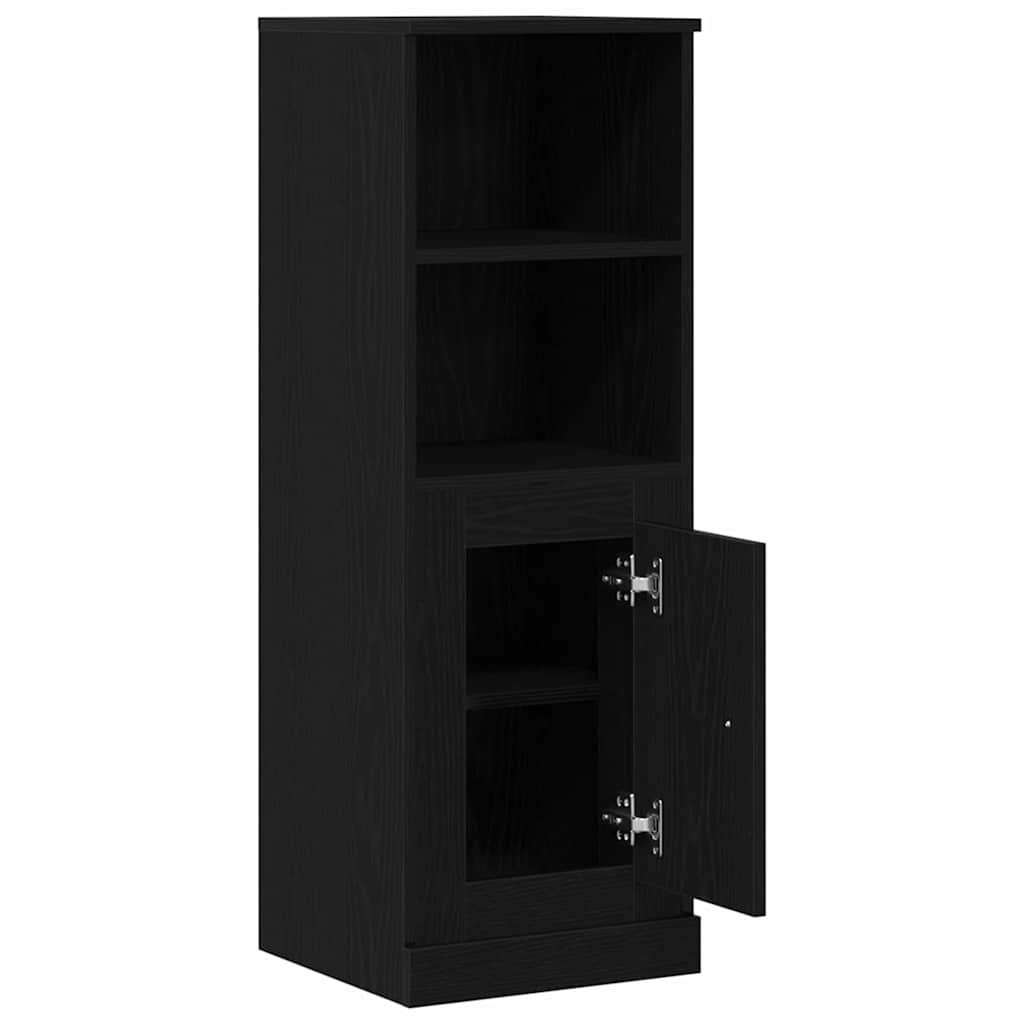 Højskåp Sort eg 36 x 35,5 x 103,5 cm Konstrueret træ