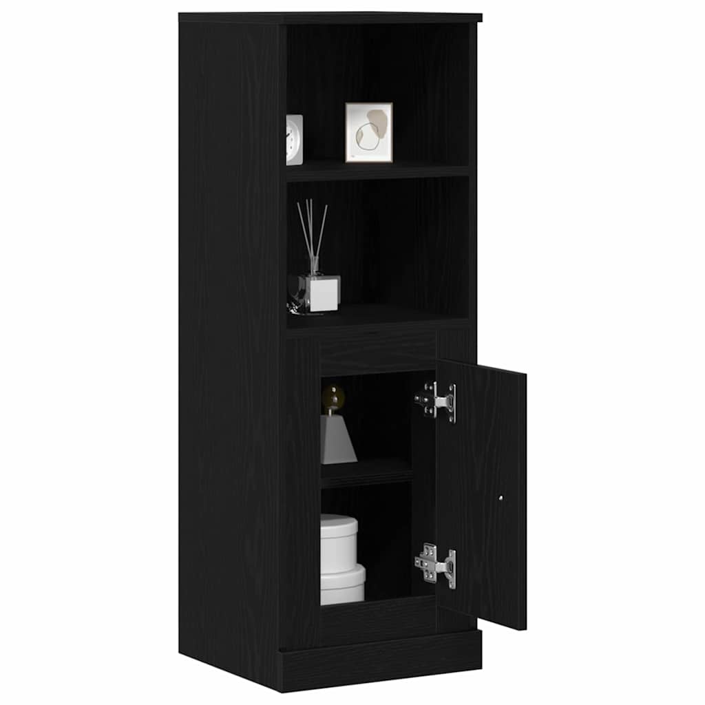 Højskåp Sort eg 36 x 35,5 x 103,5 cm Konstrueret træ