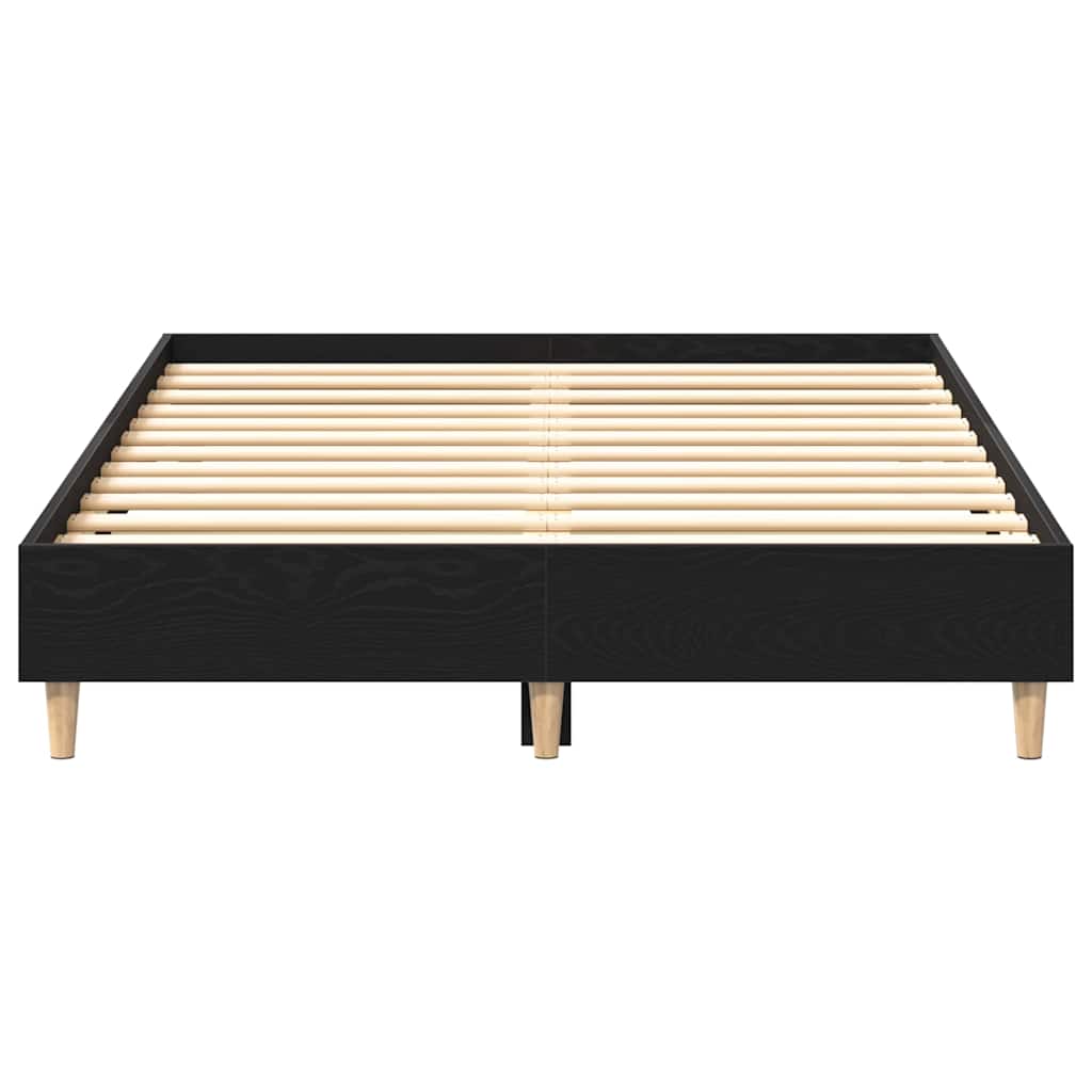 Sengestel Sort eg 193 x 143 x 25 cm Konstrueret træ