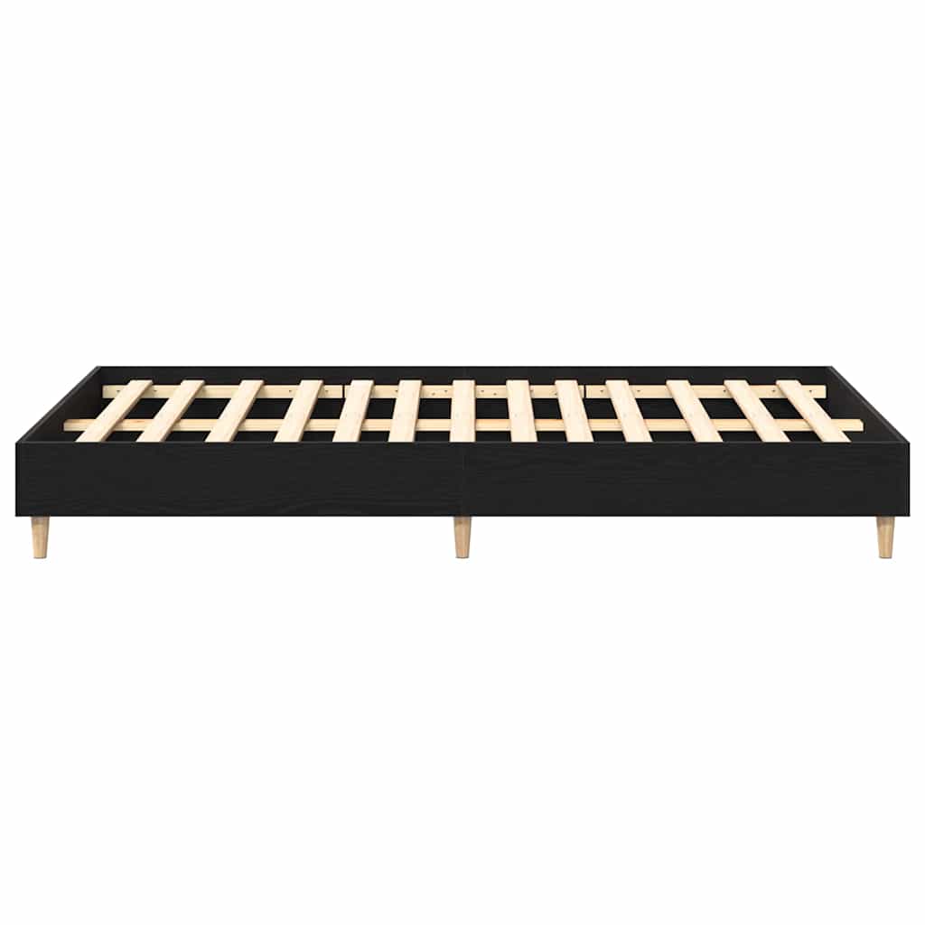 Sengestel Sort eg 193 x 143 x 25 cm Konstrueret træ