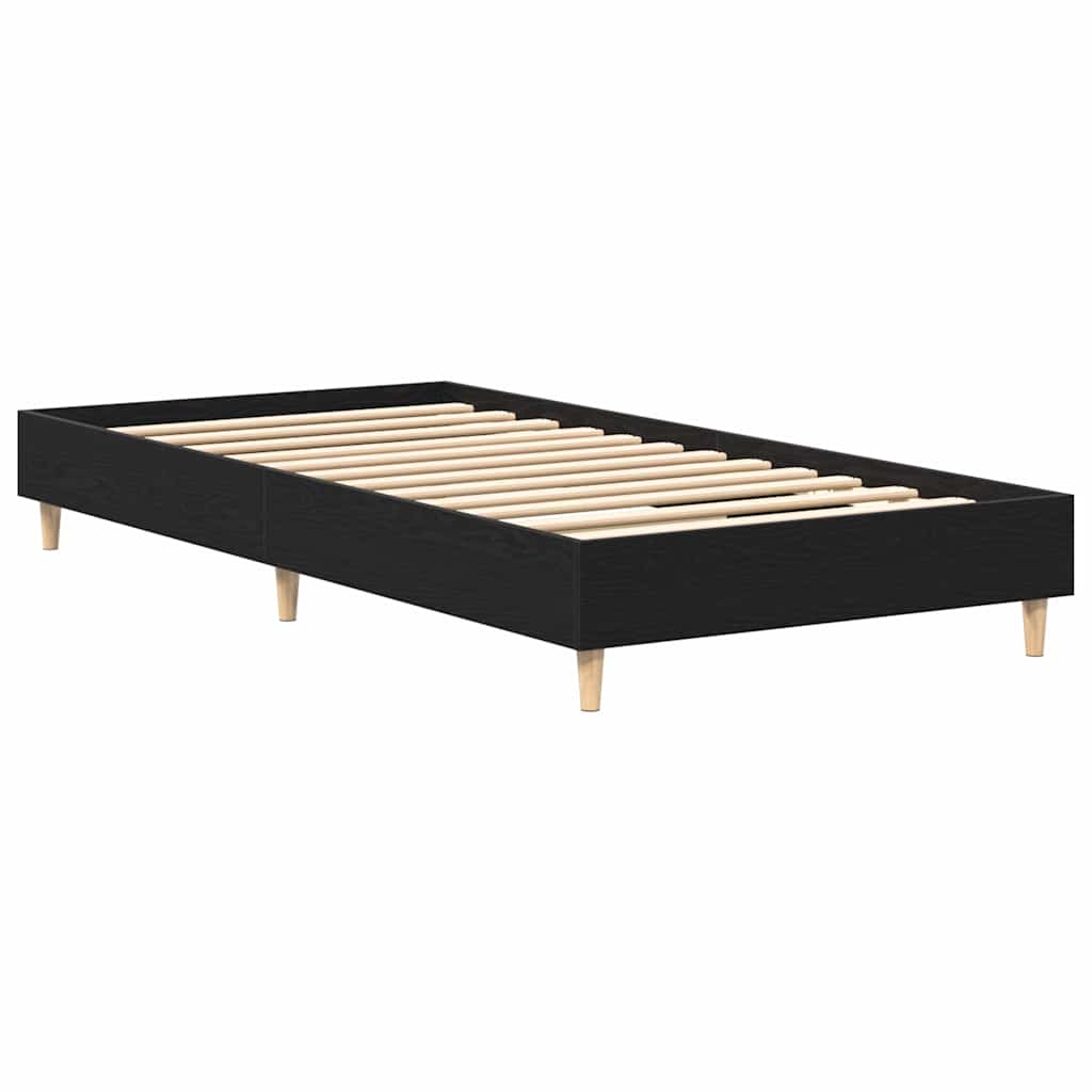Sengestel Sort eg 193 x 78 x 25 cm Konstrueret træ