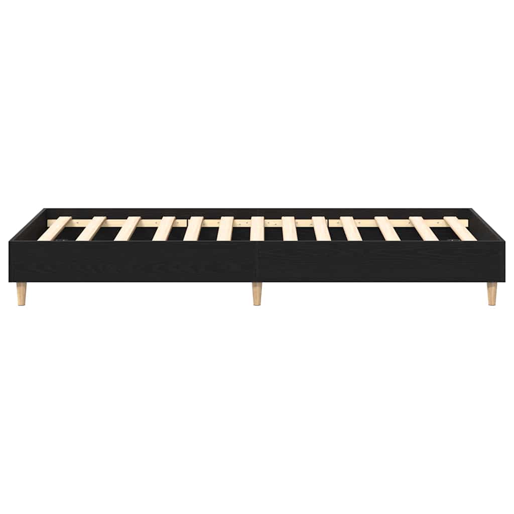 Sengestel Sort eg 193 x 78 x 25 cm Konstrueret træ