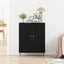 Sideboard Sort eg 69,5 x 34 x 90 cm Konstrueret træ