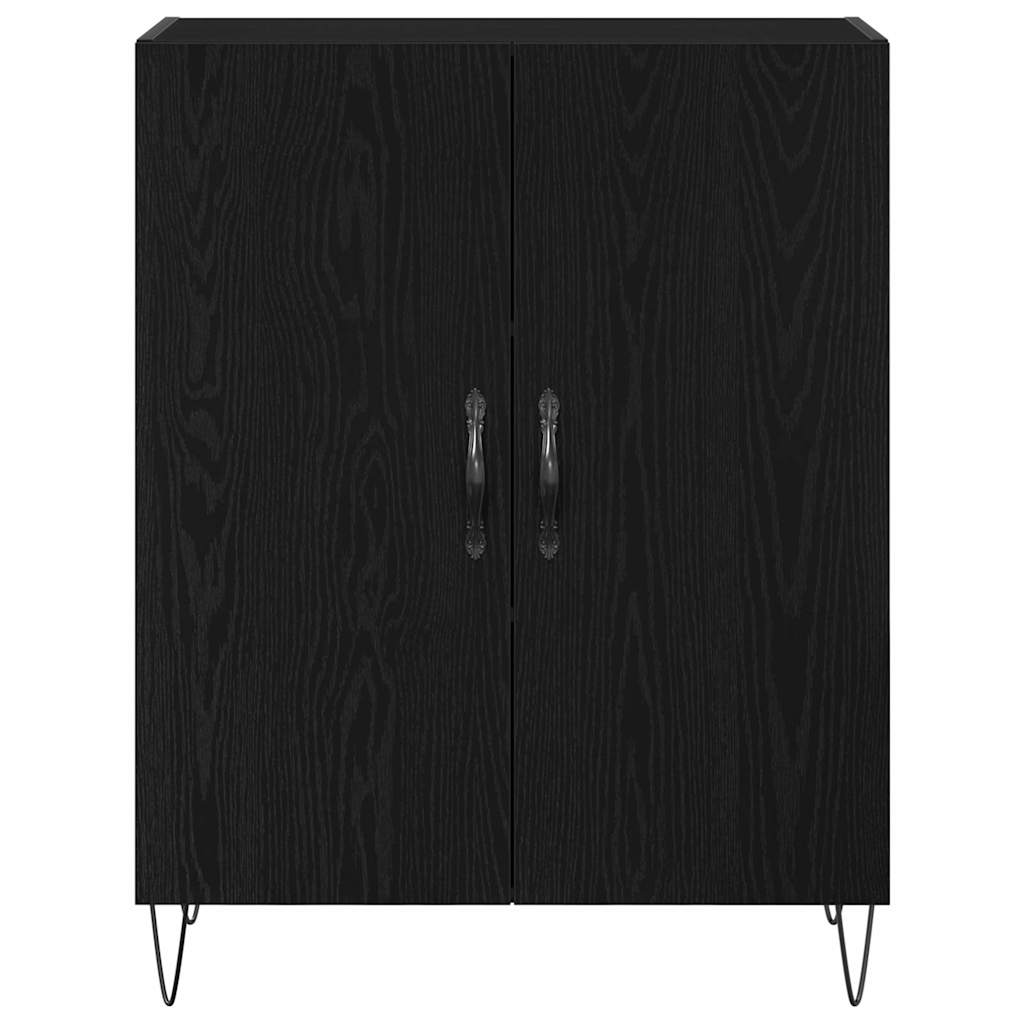 Sideboard Sort eg 69,5 x 34 x 90 cm Konstrueret træ