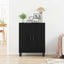 Sideboard Sort eg 69,5 x 34 x 90 cm Konstrueret træ