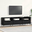 TV-skab med skuffe Sort eg 150 x 30 x 44,5 cm Konstrueret træ