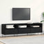 TV-skab med skuffe Sort eg 150 x 30 x 44,5 cm Konstrueret træ
