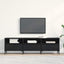 TV-skab med skuffe Sort eg 150 x 30 x 44,5 cm Konstrueret træ