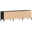 TV-skab med skuffe Sort eg 150 x 30 x 44,5 cm Konstrueret træ