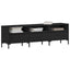 TV-skab med skuffe Sort eg 150 x 30 x 44,5 cm Konstrueret træ
