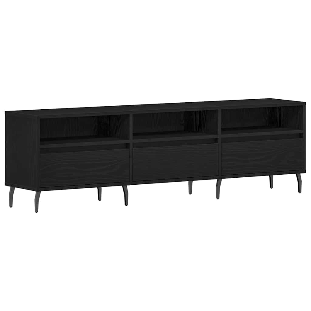 TV-skab Sort eg 150 x 30 x 44,5 cm Konstrueret træ