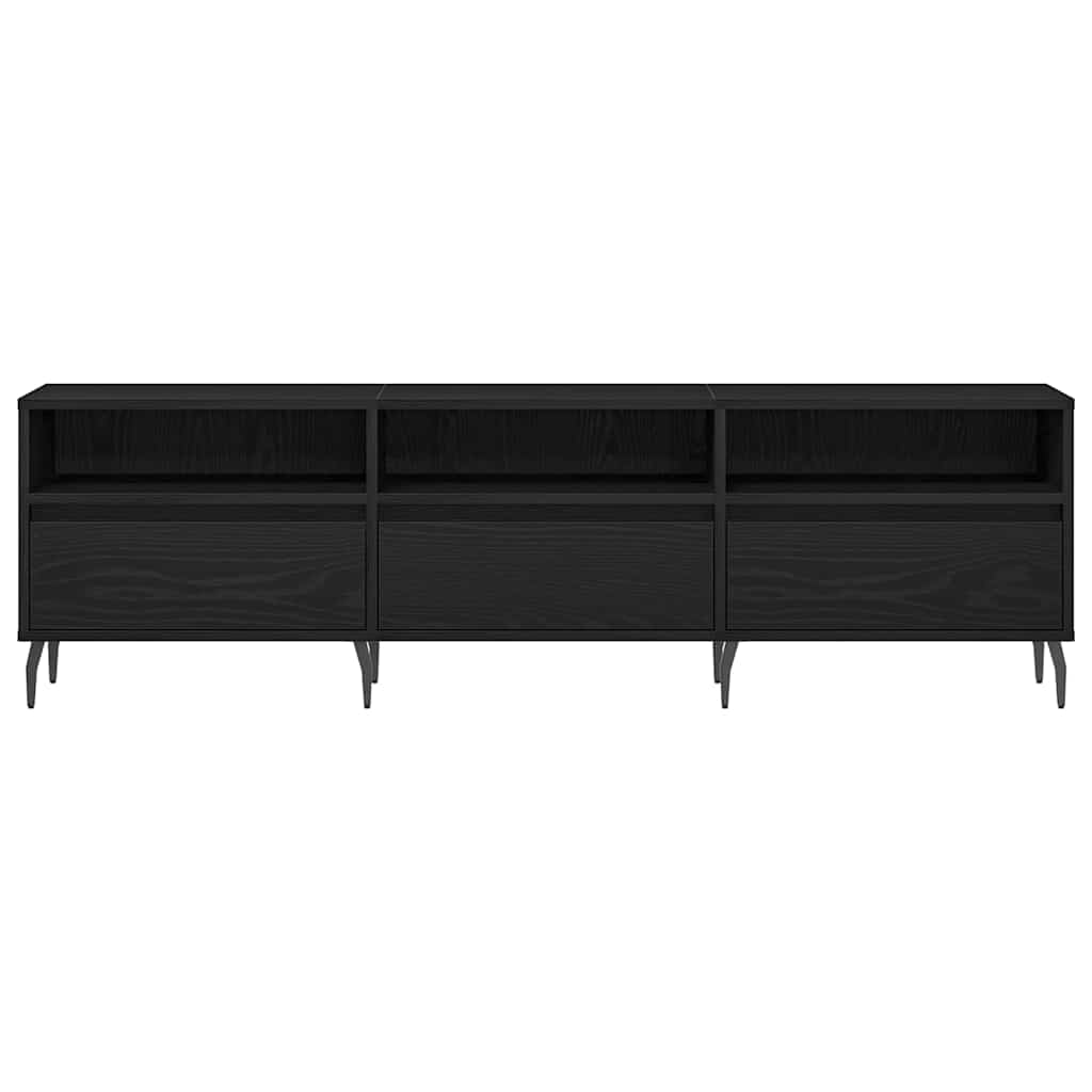 TV-skab Sort eg 150 x 30 x 44,5 cm Konstrueret træ