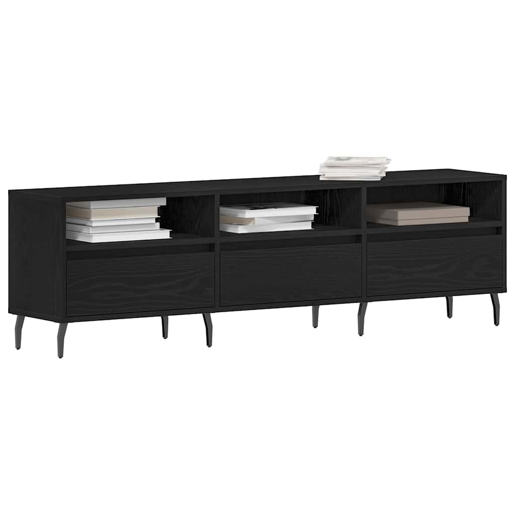 TV-skab Sort eg 150 x 30 x 44,5 cm Konstrueret træ