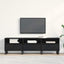 TV-skab med skuffe Sort eg 150 x 30 x 44,5 cm Konstrueret træ