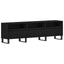 TV-skab med skuffe Sort eg 150 x 30 x 44,5 cm Konstrueret træ