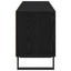TV-skab med skuffe Sort eg 150 x 30 x 44,5 cm Konstrueret træ