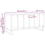 Pladeskab Gammelt træ 100 x 38 x 48 cm Konstrueret træ