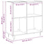 Pladeskab med hylde Sort eg 85 x 38 x 89 cm Konstrueret træ