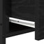 Natskab 2 pcs Sort eg 34 x 35,5 x 70 cm Konstrueret træ