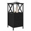 Natskab 2 pcs Sort eg 34 x 35,5 x 70 cm Konstrueret træ