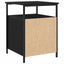 Natskab 2 pcs Sort eg 34 x 35,5 x 50 cm Konstrueret træ