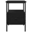 Natskab 2 pcs Sort eg 34 x 36 x 50 cm Konstrueret træ