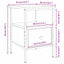 Natskab 2 pcs Sort eg 34 x 36 x 50 cm Konstrueret træ